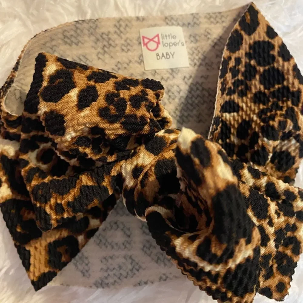 (4) Leopard Variety Baby/Toddler Headbands/Bows